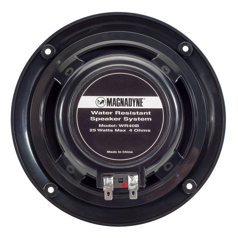 Magnadyne 5-inch Water Resistant Outdoor Speakers, Dual Cone, 25W Peak Power, Marine and RV Compatible (Black) - Image 3